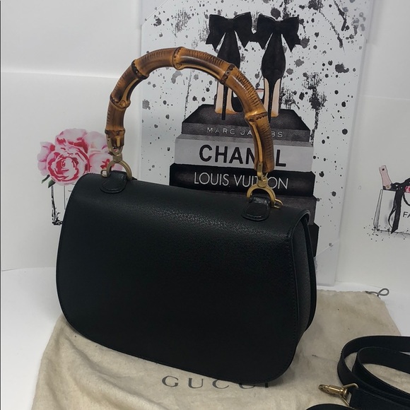 Gucci bamboo handle crossbody bag - Picture 5 of 9
